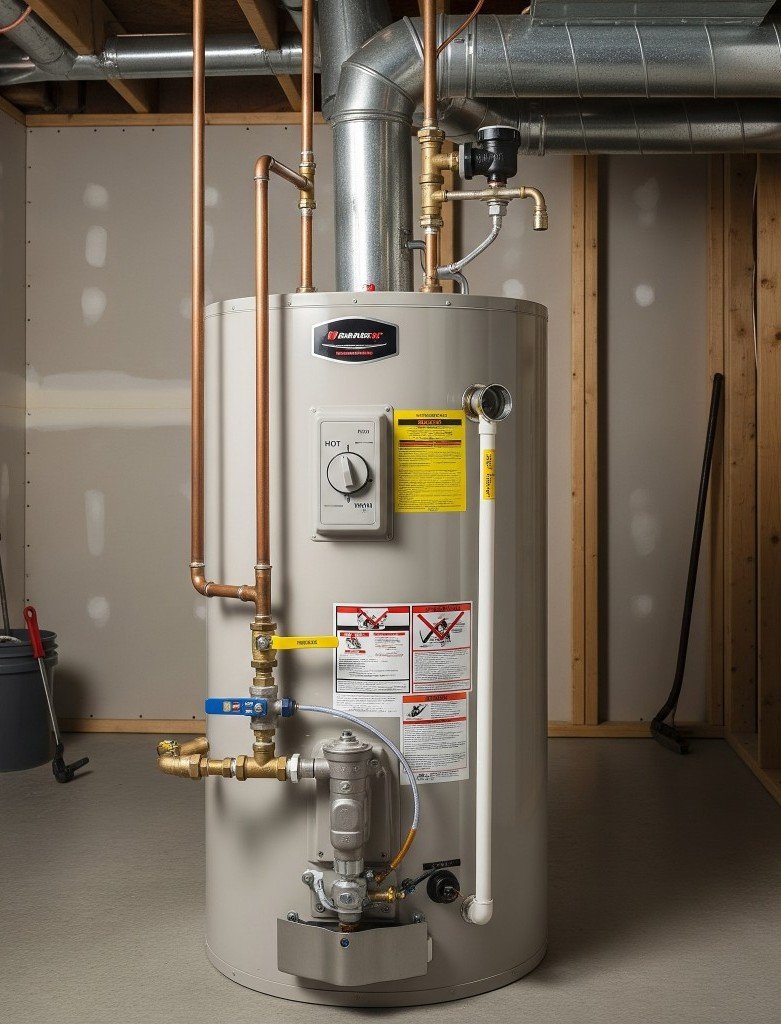 High-efficiency gas furnace installation in Winnipeg